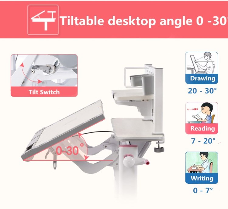 ergonomic kids study table 
