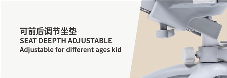 Height adjustable kids study chair